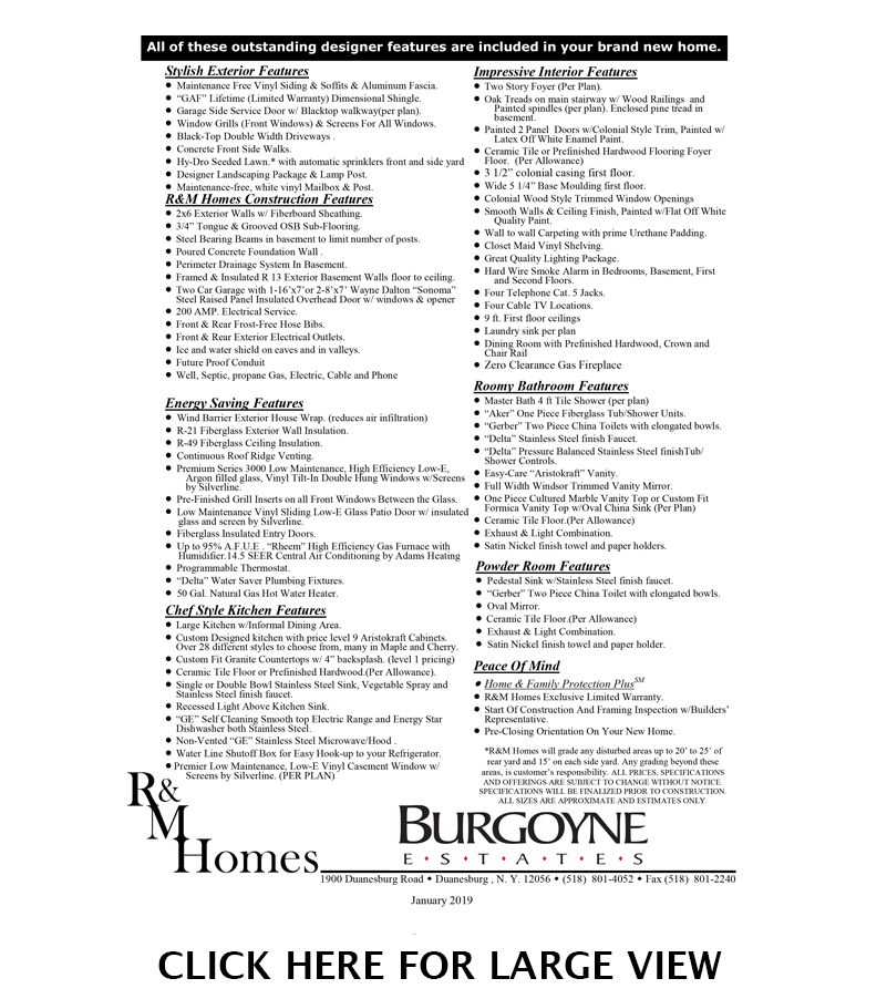 Burgoyne Estates R & M Homes